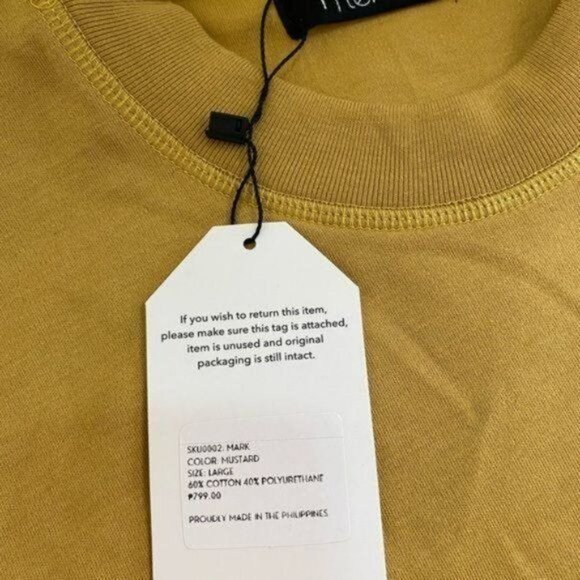 TERVER Men’s Dropped Shoulders thick Short sleeve cotton blend tee Size L NWT - Picture 6 of 7